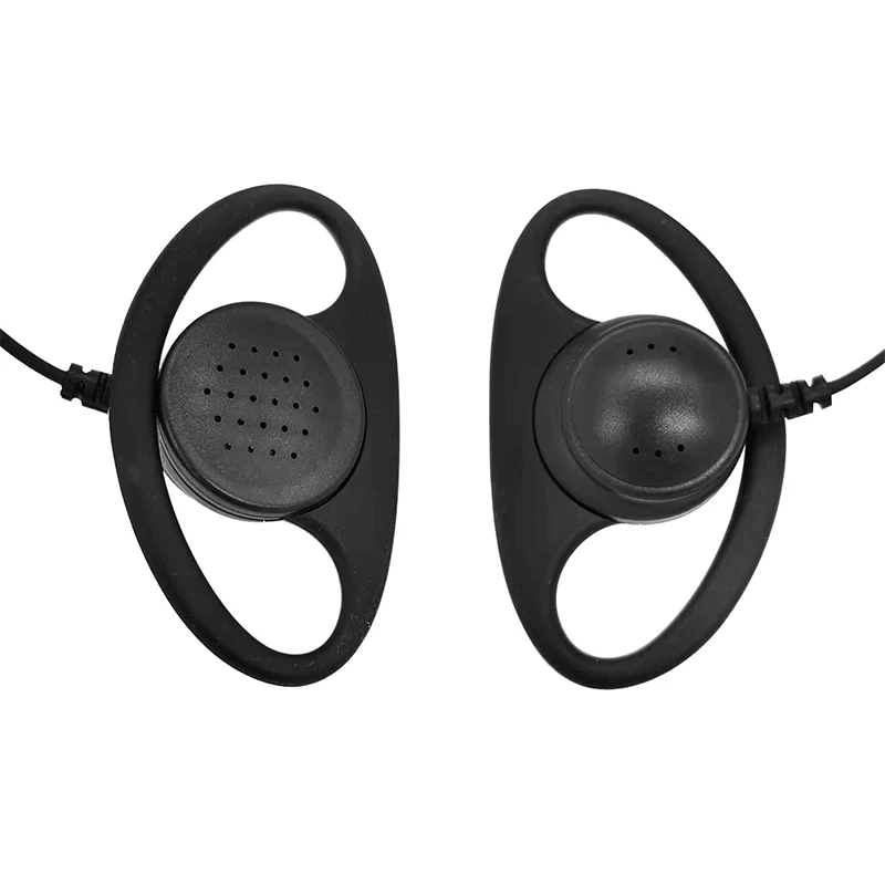 RISENKE-D Shape Earpiece with PTT Mic, Walkie Talkie Headset for Motorola, CLS1110, CLS1410, CP185, CP200, CP200d, GP300, GP2000