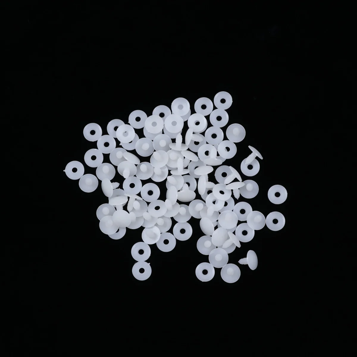 

100 Set Plush Joint Miniature Kit Toys Filling Dolls Accessories White Joints Supplies