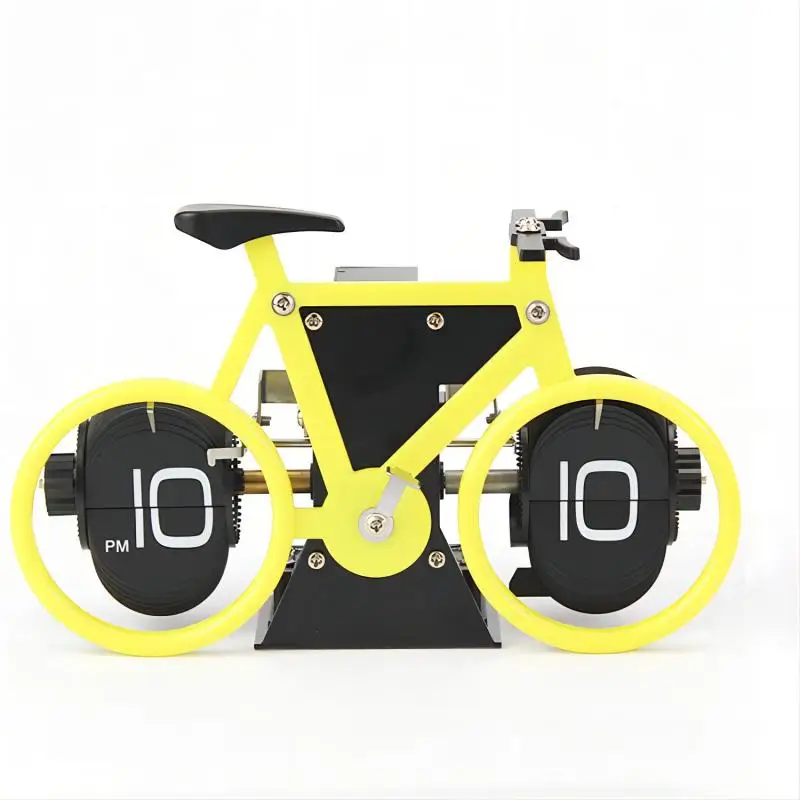 

Modern Bicycle Shaped Automatic Flipping Down Clock Accurate Timing Living Room Ornaments Home Decor Personalized