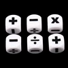 6pcs Addition Subtraction Multiplication Division Symbol Dice Operation Props 2