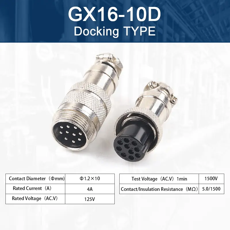 GX16 2/3/4/5/6/7/8/9/10 Pins Aviation Plug Aviator Socket Butt Joint Male&Female Docking Connectors image 7