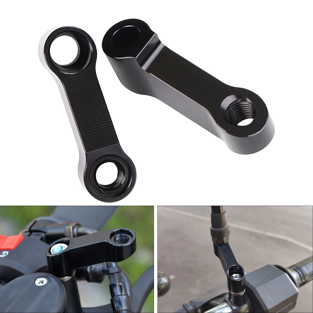 Motorcycle Rearview Mirrors Extension Riser Extend Adapter Modified