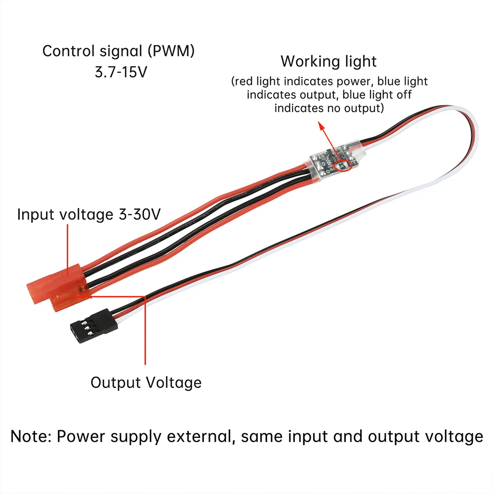 Module de contrôle PWM 8A/17A 3-30V pour drone