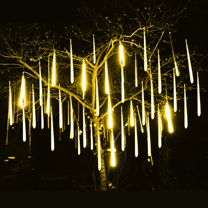 

1/2/3/4 Set Meteor Shower Rain Street Garlands for Outdoor Lights Garland Waterproof Garden Lights Wedding Holiday Lighting 2024
