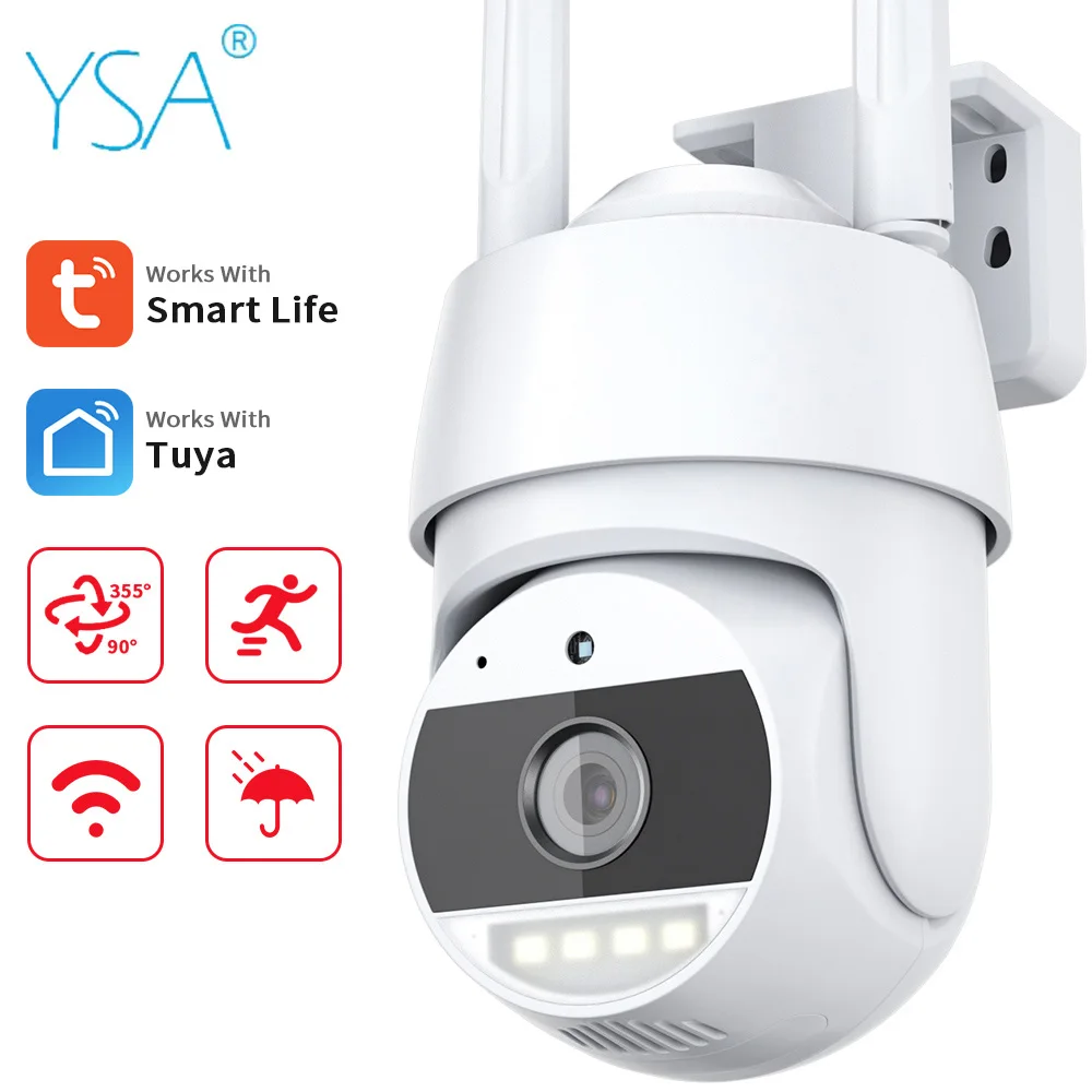 Factory Price Smart Life 5MP Two Way Audio Camera Tuya App HD Smart Home  1080P PTZ Outdoor Home Wireless Surveillance CCTV Cam