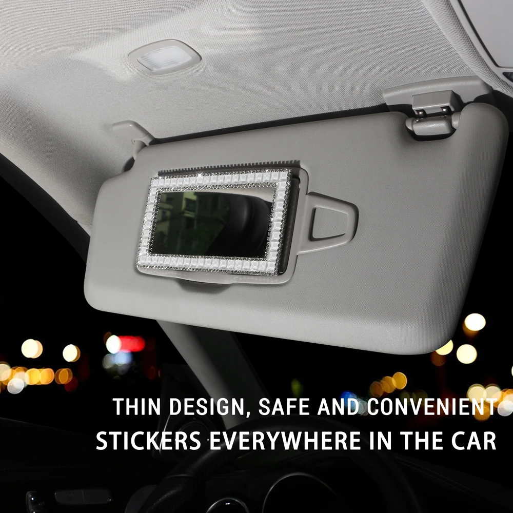 2022 Universal Car Makeup Mirror Car Portable Auto Sunshading Visor Hd