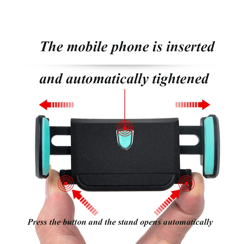 Car Phone Holder Air Outlet Automatic Lock 360 Rotary Snap-On Auto Supplies Mobile Phone Holder Support Telephone Vo