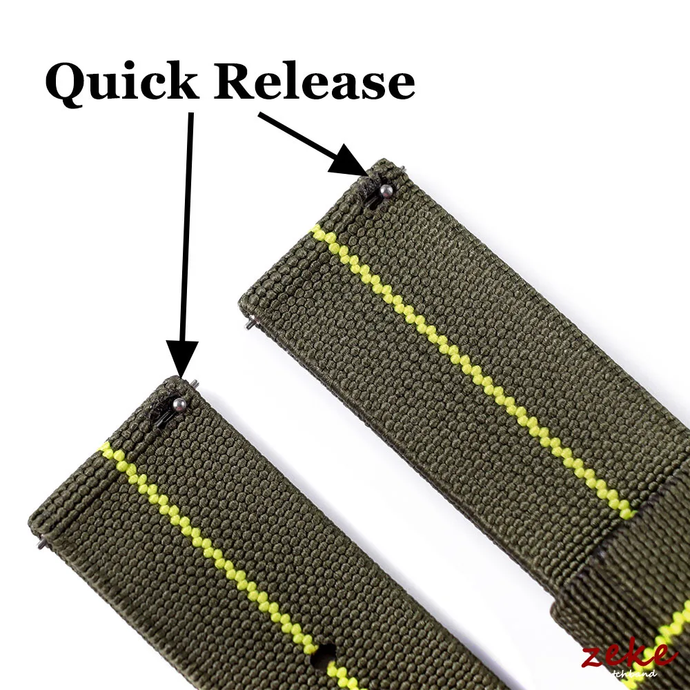 Nylon Braided Sport Watch Strap with Quick Release