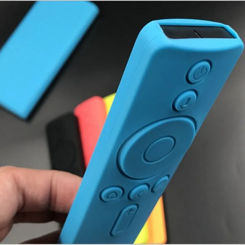 Silicone Remote Control Cover for Xiaomi 4A TV Voice Buttons Version Soft Silicone Remote Control Protector Case silicone remote case silicone remote cover silicone remote sleeve remote controller cover silicone case protector