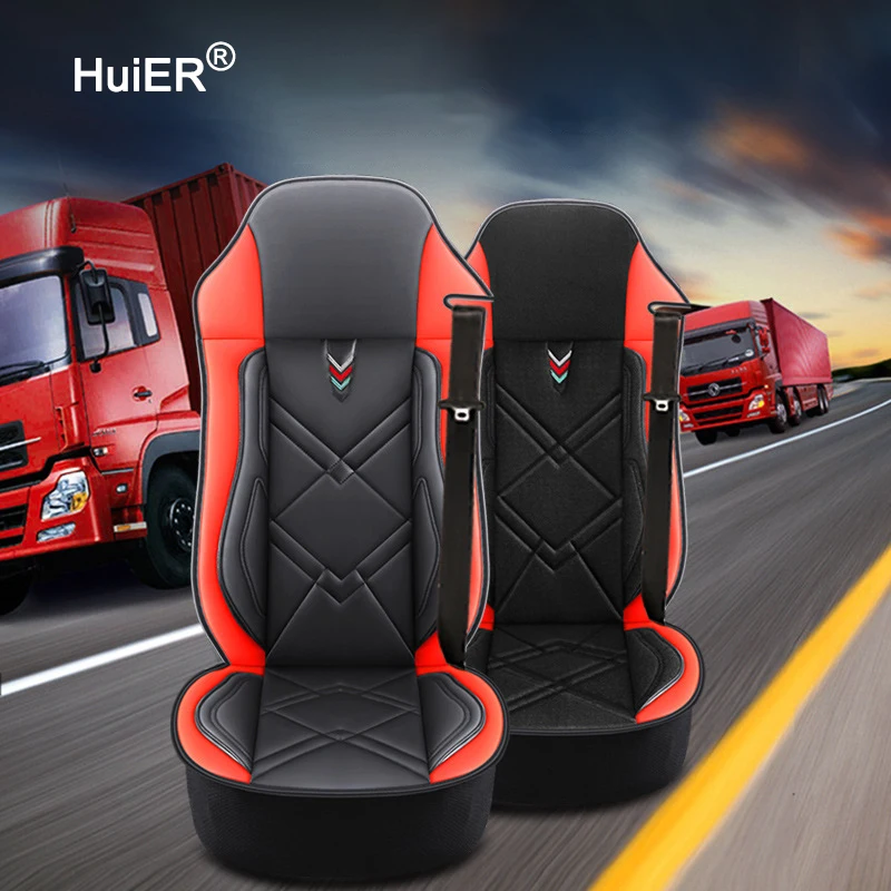 

Universal Truck Lorry Bus Seat Cover Cushion For SCANIA Dongfeng IVECO ISUZU Volvo Benz MAN Renault DAF Hino TATRA Peterbilt