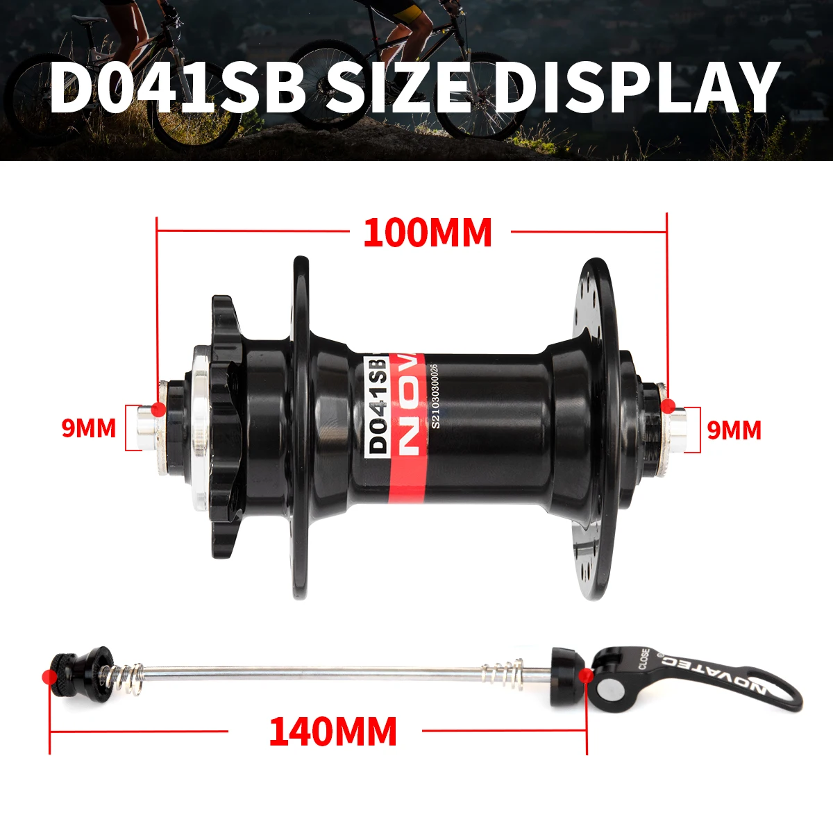 Novatec 자전거 허브 D041SB D042SB 스틸 FreeHub MTB 자전거 허브 디스크 브레이크 박스 휠 허브, 32 홀 호환 8/9/10/11 속도