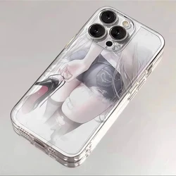 Cute Comic Sexy Girl Pattern Shockproof Silicone Phone Case - Stylish and Durable Back Cover - iPhone 15 Plus (1)