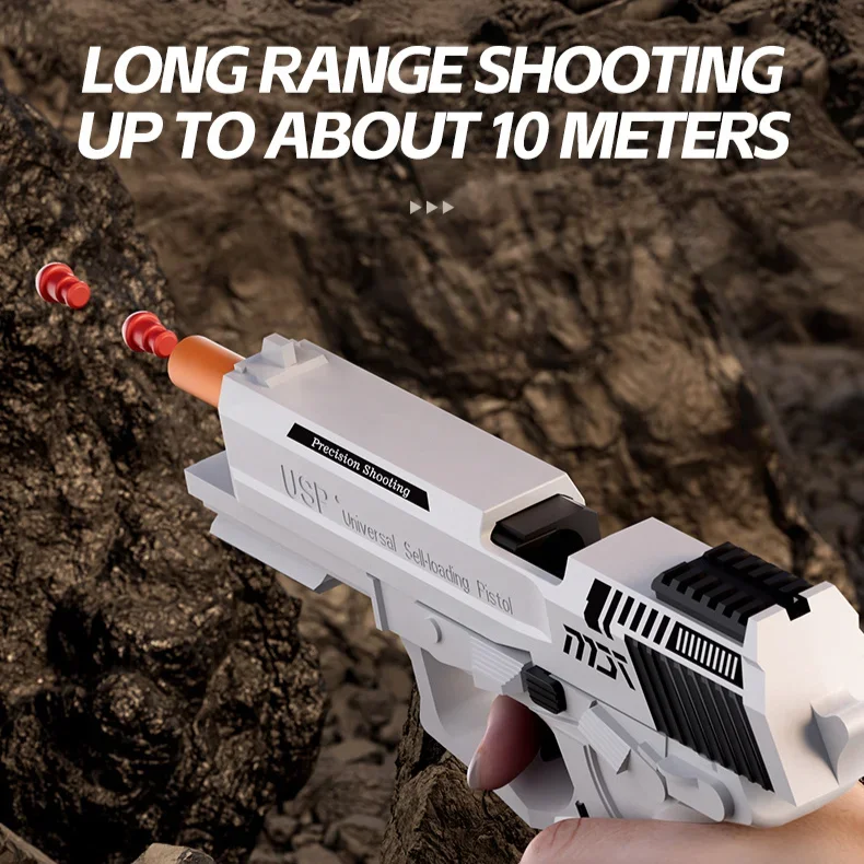 USP Throwing Shell Toy Gun Soft Bullet Airsoft Launcher Outdoor Sports CS Game Weapon Pistol Shooter Weapon for Children Gift 3
