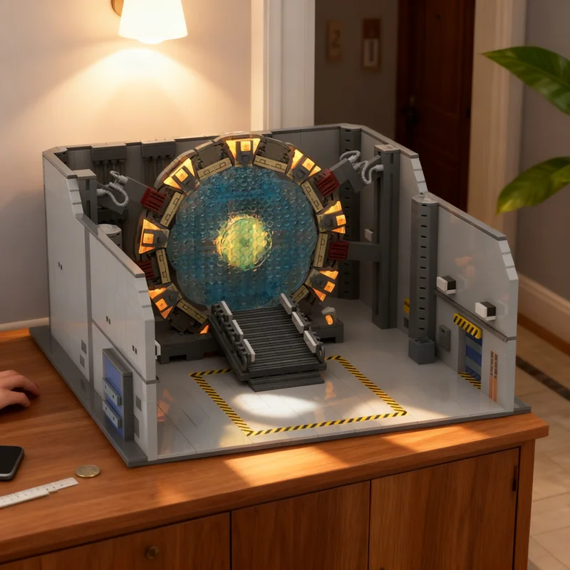 1545pcs MOC Stargate SG1 Gate Room Model Building Blocks Construction ...