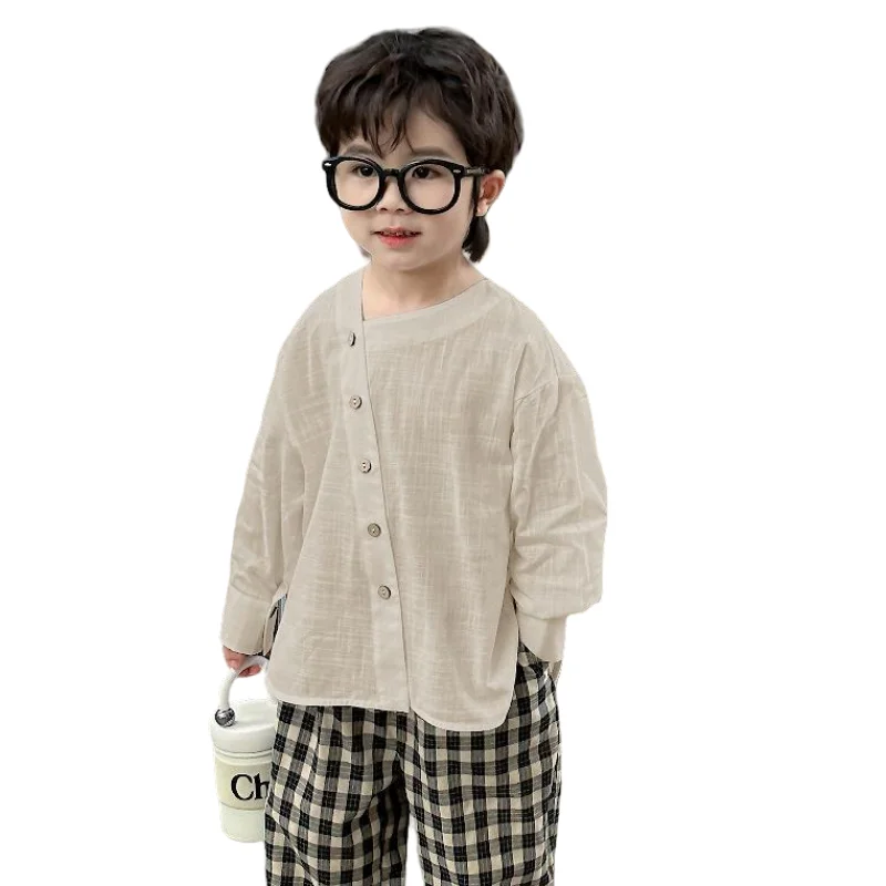 남아 및 용 블라우스 코트 재킷, 외투 코튼 2024 가디건 용수철, 가을 하이 퀄리티, 청소년 오버코트, 아동복