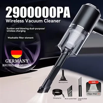 2990000PA Wireless Car Vacuum Cleaner Wet Dry 120W Cordless Handheld Auto Vacuum High Power Cleaner For Home Office 2026 New 1