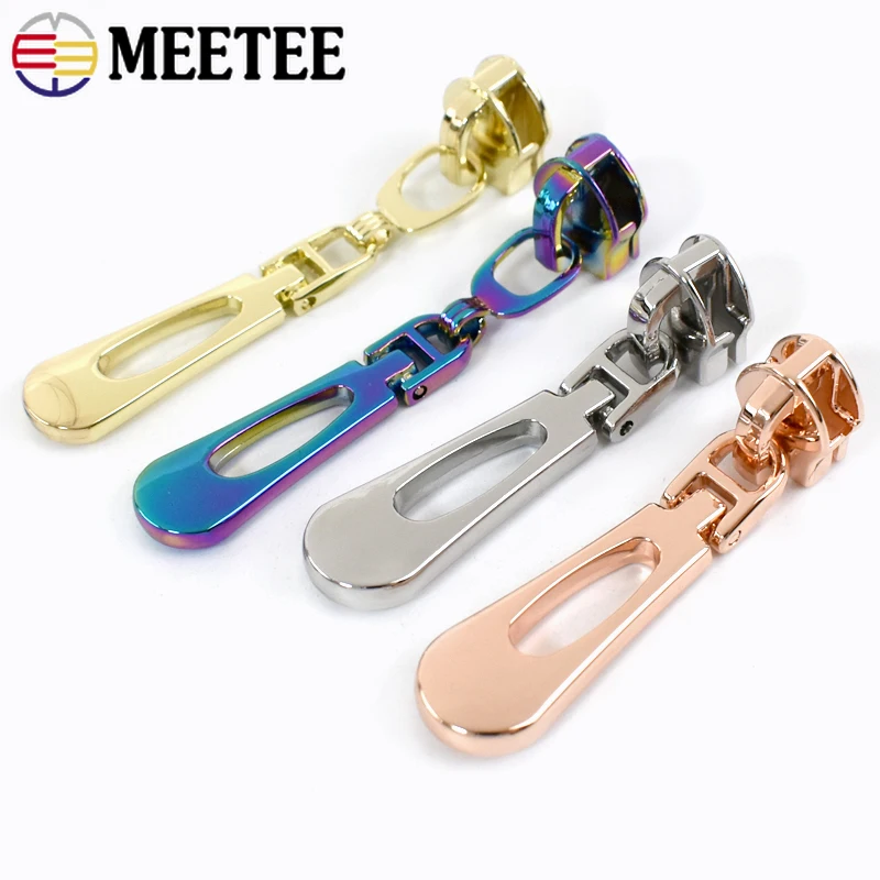 Zipper Sliders zipper repair kit zipper pullers zipper sliders zipper heads for 5# Nylon Zippers Tapes Pocket Zips Head Pulls Bag Repair Kit Replacement DIY Sewing Accessories 5/10/20Pcs
