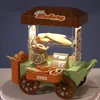 Dessert Stand Ice Cream Truck Toy Luminous DIY Mini Bread Truck Mini Colorful Children's Food Stand Truck Toy Pretend Play House 1