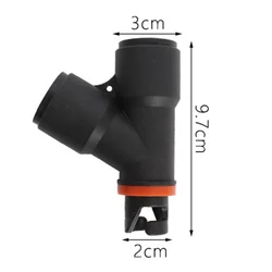 Dual Inlet Valve Adapter for Paddle Boards and Inflatable Boats - Universal Air Pump Connector (Conversion)