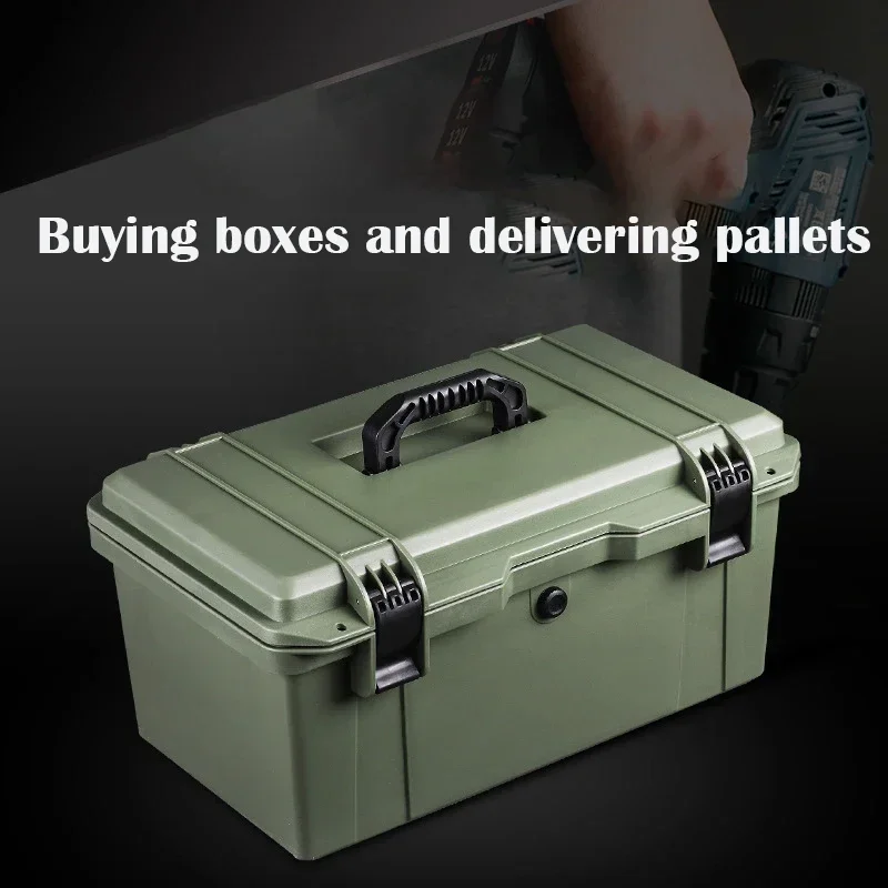 Plastic Thickened Portable Tool Box Professional Electrician Woodworking Working Storage Bag Household Hardware Tool Box 3