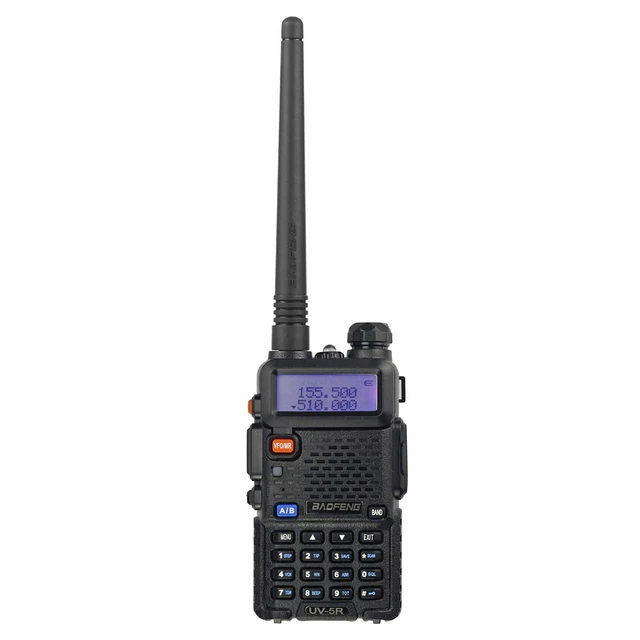  Baofeng UV-5R Two Way Radio Dual Band 144-148/420-450Mhz Walkie  Talkie 1800mAh Li-ion Battery(Black) : Electronics