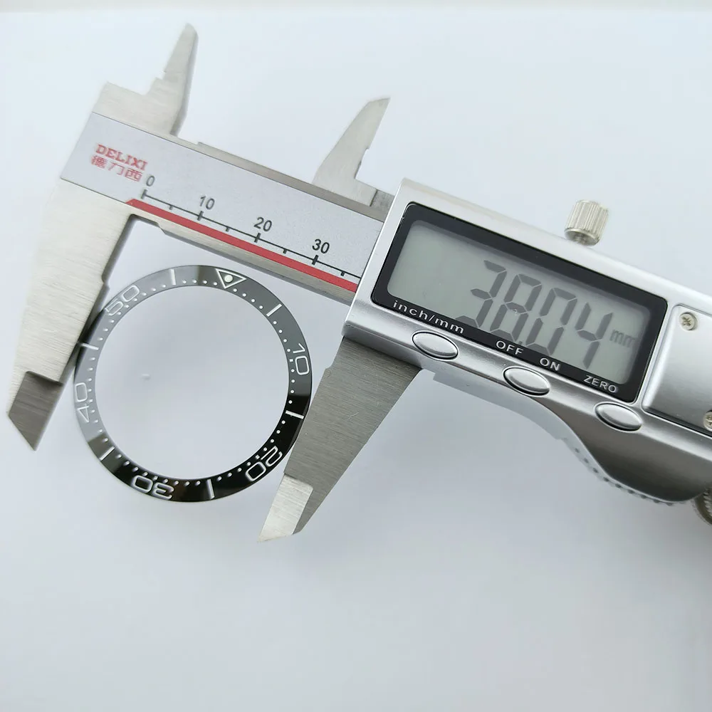 세라믹 베젤 인서트 시계 베젤, 40mm 자동 시계, 남성용 시계 링 부품, 38mm * 30.5mm