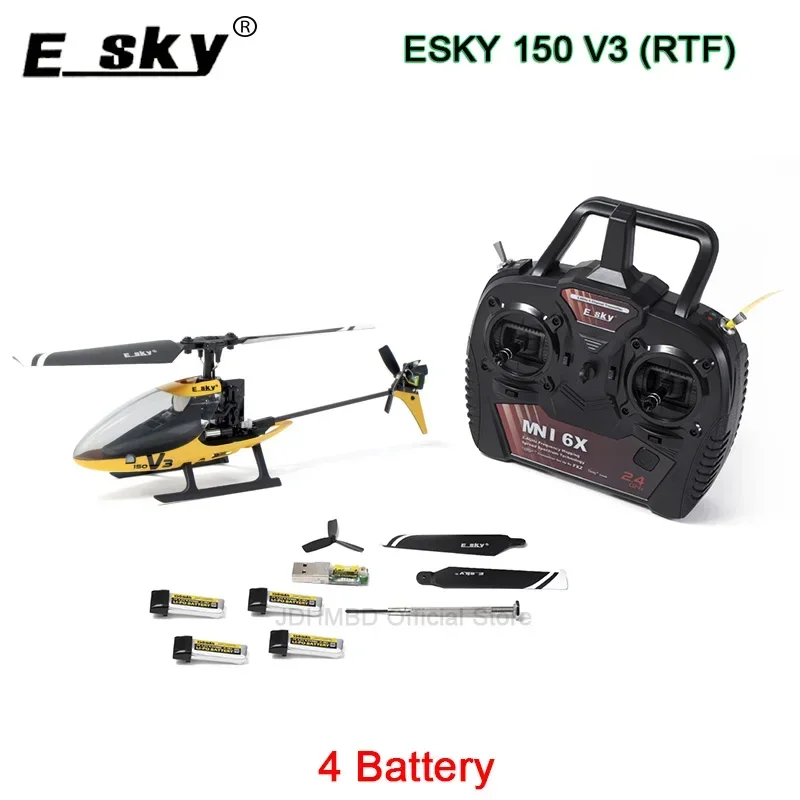 Esky-mini rcヘリコプター、2.4g、5ch、6アーム、gyro、esky