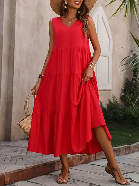 Robe Femme 2024, Robe d'été décontractée, Robes de marque élégantes, Robe jaune et noire, Femme 1