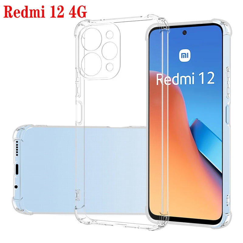 1.5MM Thick Air-Bag Shockproof Clear Phone Case - Soft Silicone Transparent Cover