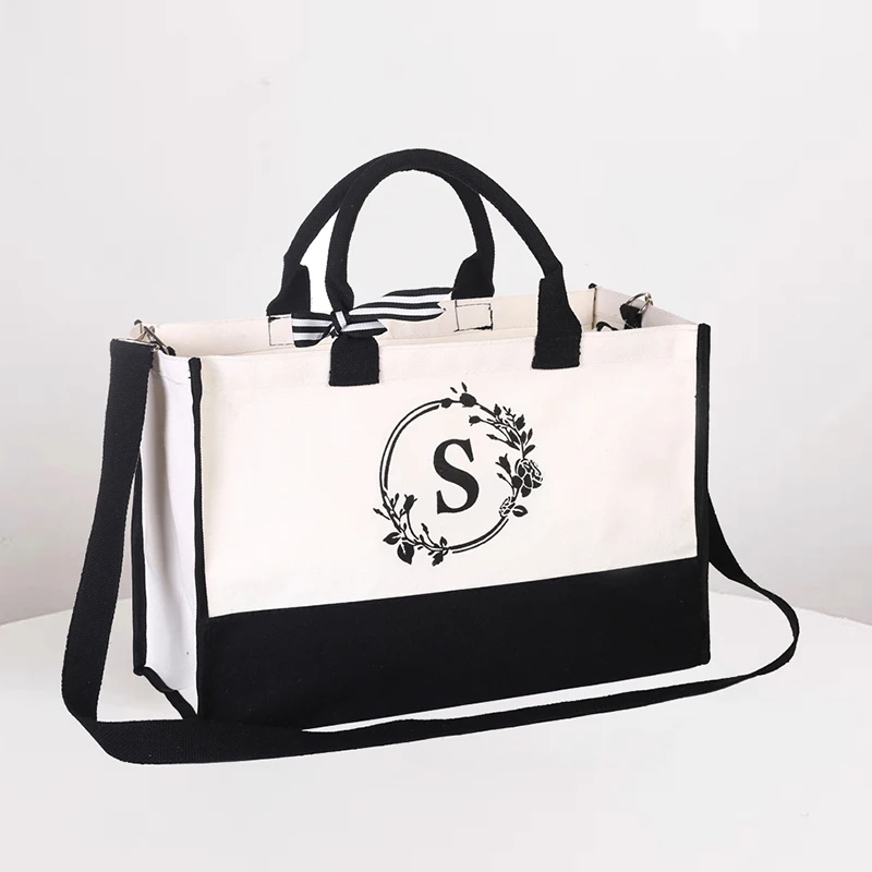 Customized Tote Bag – Large Capacity Women's Handbag with Print Letter Logo, Two-Sided ... - SKU CTB02011 - UGI Packaging