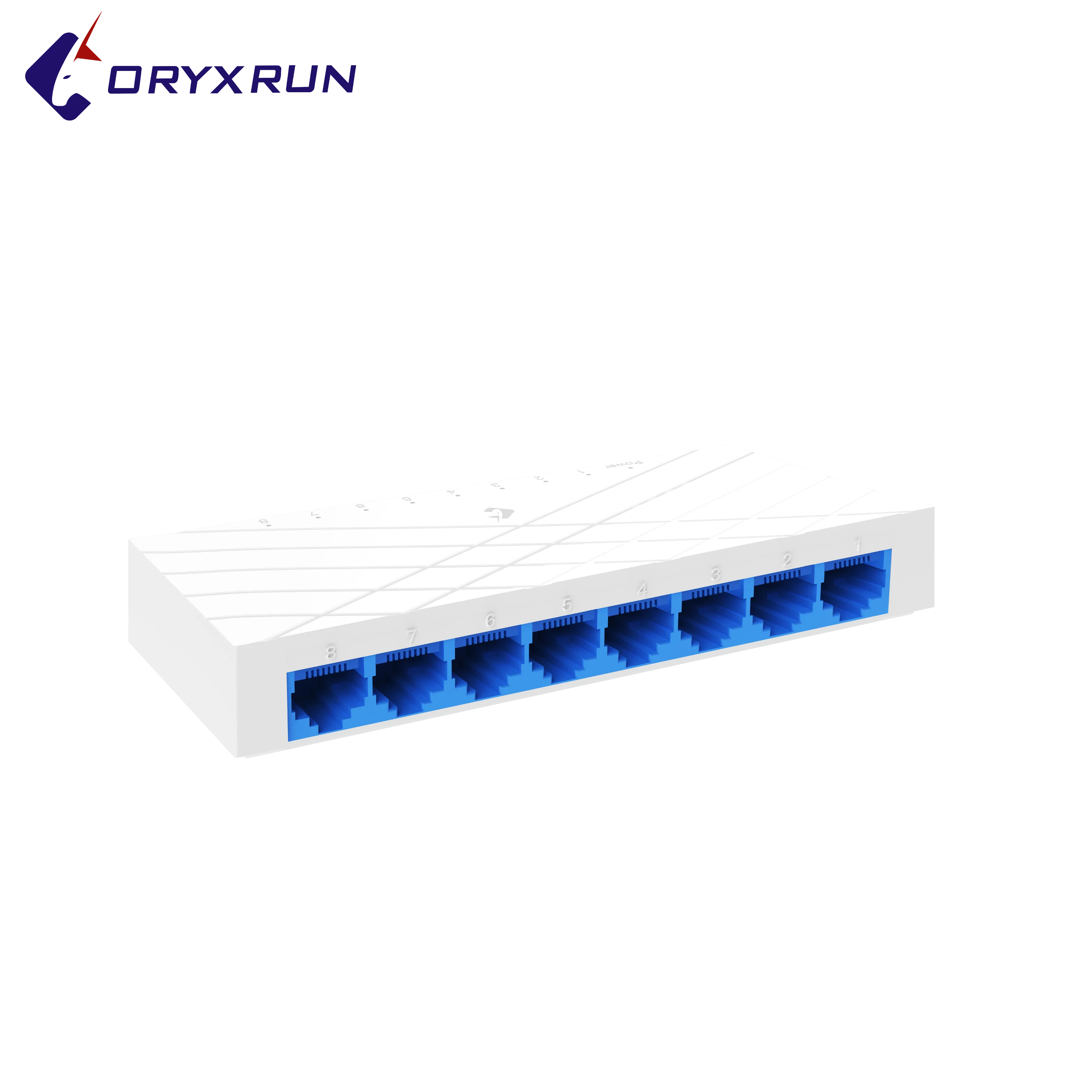 8-Port Ethernet PoE Switch with EU Plug