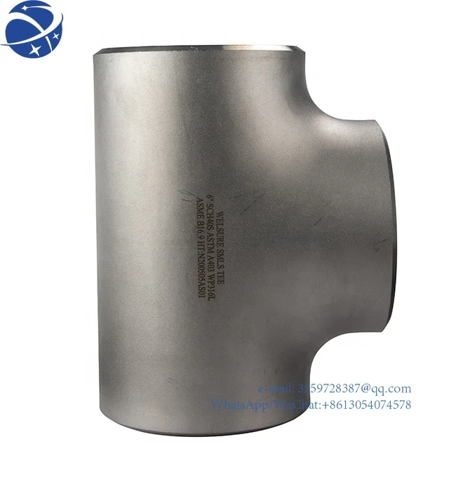 

YyhcPipe fittings ASME B16.9 WP316/316L 6" SCH40S Equal Tee