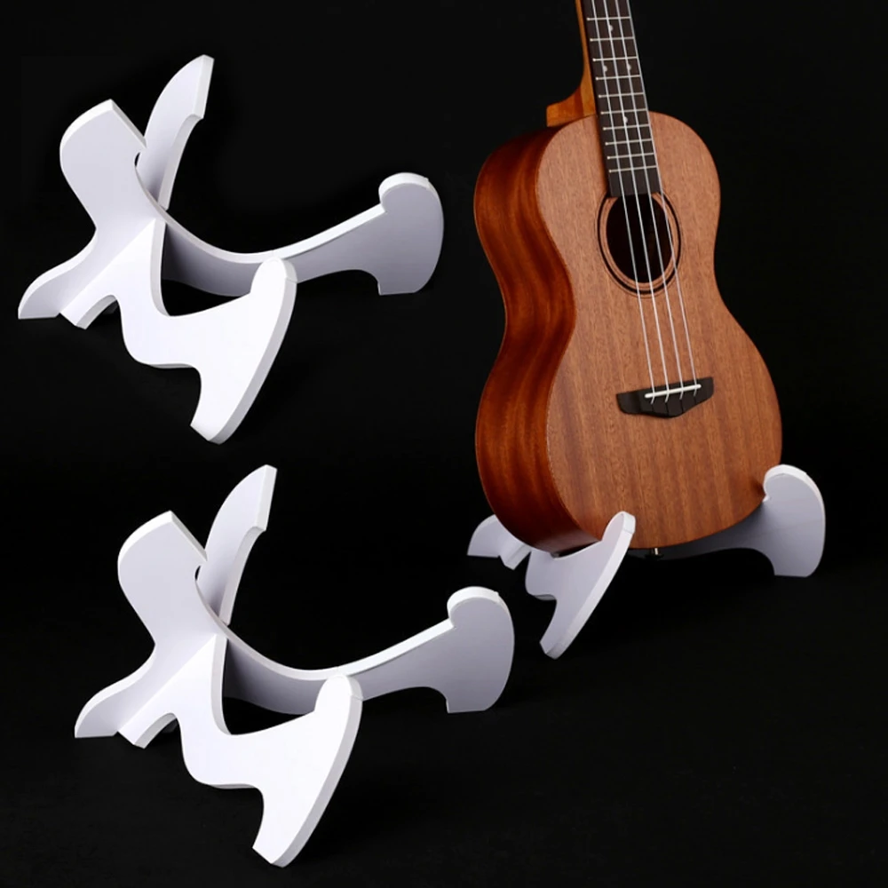 3 Styles Portable Instrument Part Accessories Foldable Holder Musical Strings Guitar Stand Rack Vertical Ukulele Display