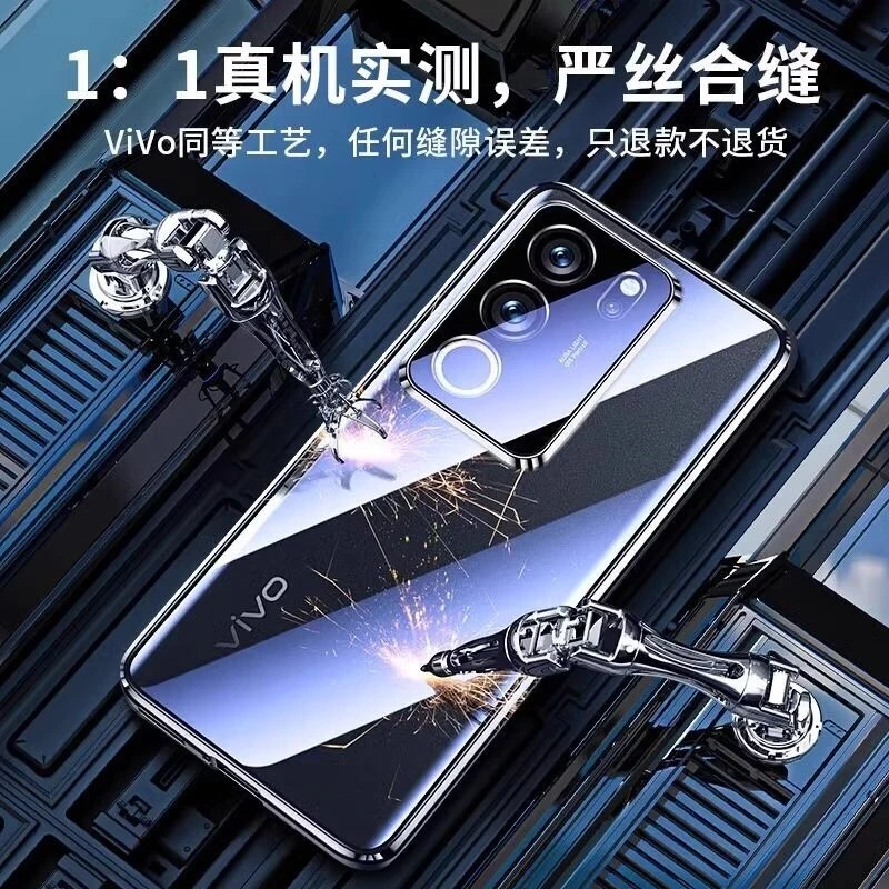 Metal Frame 360 Full Protection Case For Vivo V29 5G V27 Pro V27E V25 V23  Magnetic