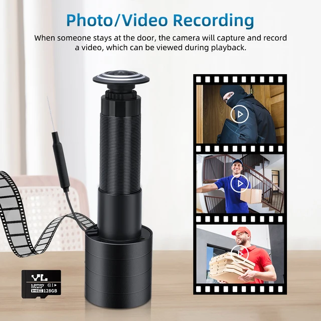 2.4/5G Wifi Video Peephole Camera Motion Detection Door Viewer Video eye Wireless Intercom Home Security Auto Record 2