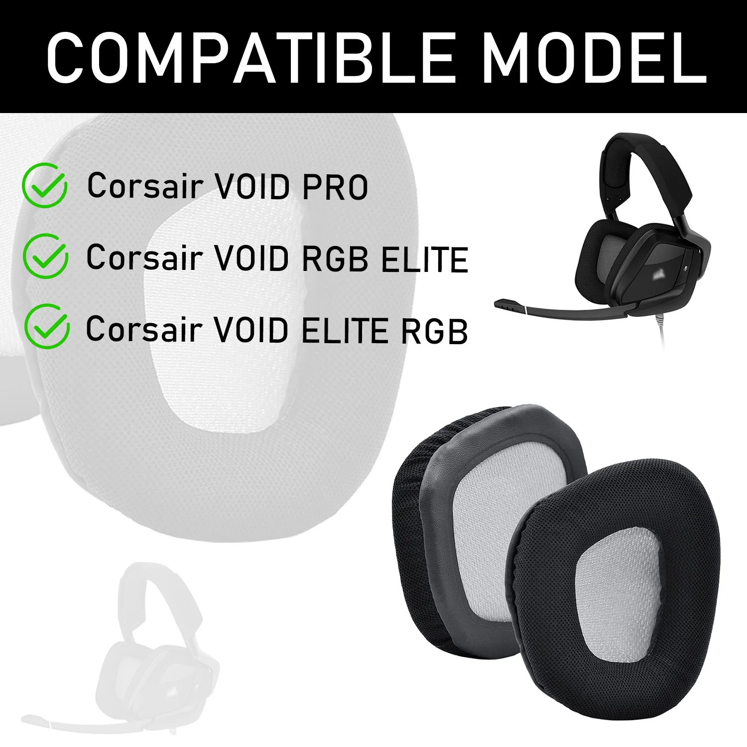 Replacement Earpads Ear Cushions Corsair Corsair Void Pro