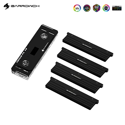 Barrowch Fbrwb-pa3-f Ram Water Blocks Kitslrc 2.0 5v 3pin Iluminação Padrão com Ram Armaduras de Refrigeração para Ddr5 - Imagem 4