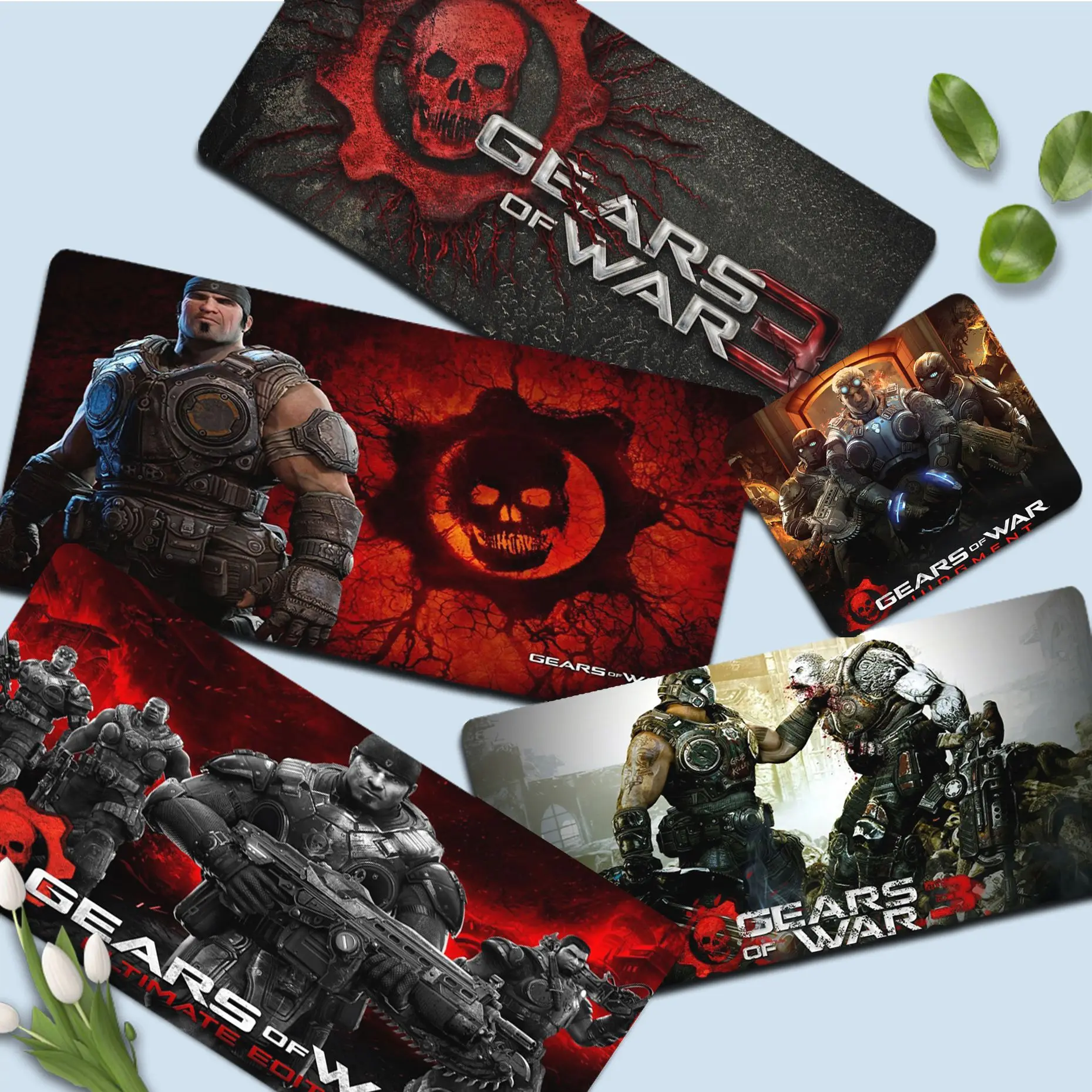 

G-Gears Of-War Mousepad girl pad Keyboards Mat Rubber Gaming mousepad Desk Mat Size for large Edge Locking Game Keyboard Pad