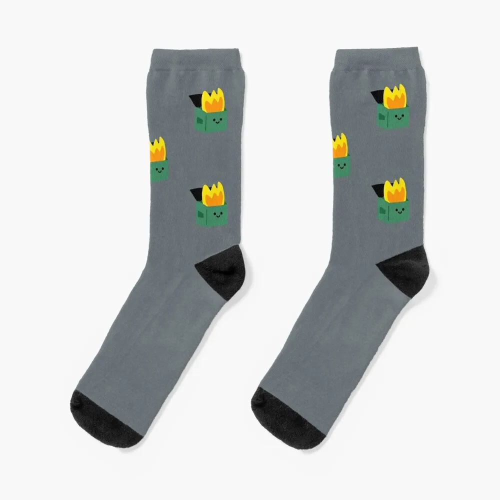 Happy Dumpster Fire Socks christmas gifts man fashionable Mens Socks Women's