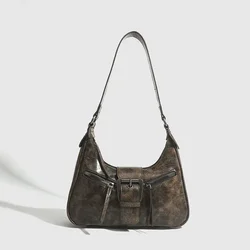 Vintage - Inspired PU Leather Retro Belt Shoulder Bag for Women - 2024 Fashion Handbag (Coffee)