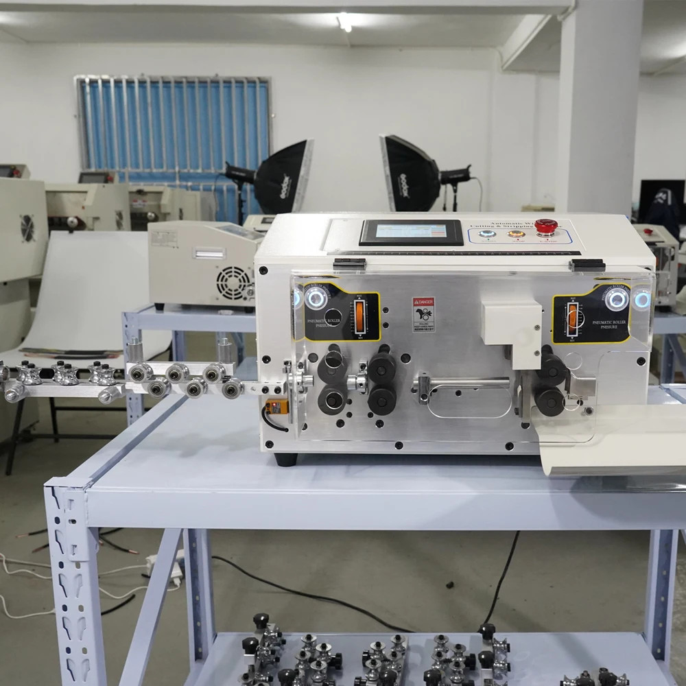 HT2-6 Wire Stripping Machine - Side Angle View