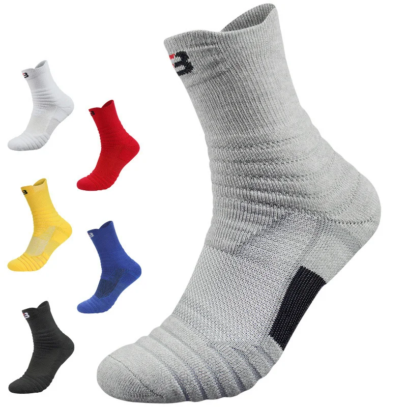 

Sports Professional Cycling Sock Outdoor Performance Elite Basketball Fitness Running Athletic Compression Quarter Socks Men Boy