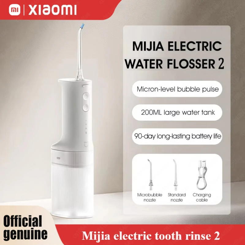 XIAOMI MIJIA MEO705 Portable Oral Irrigator 2 Dental Teeth Whitening Flosser bucal tooth  vibration waterpulse Water Thread