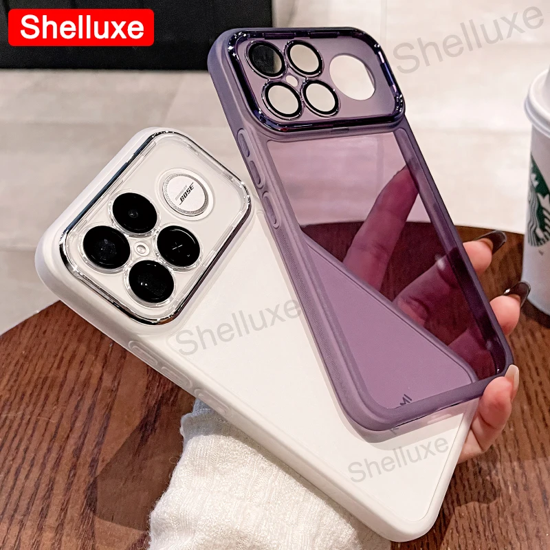 Enhanced Product Title: Transparent Silicone Soft Cover with Ultra Plating - Premium TPU Phone Case by Shelluxe