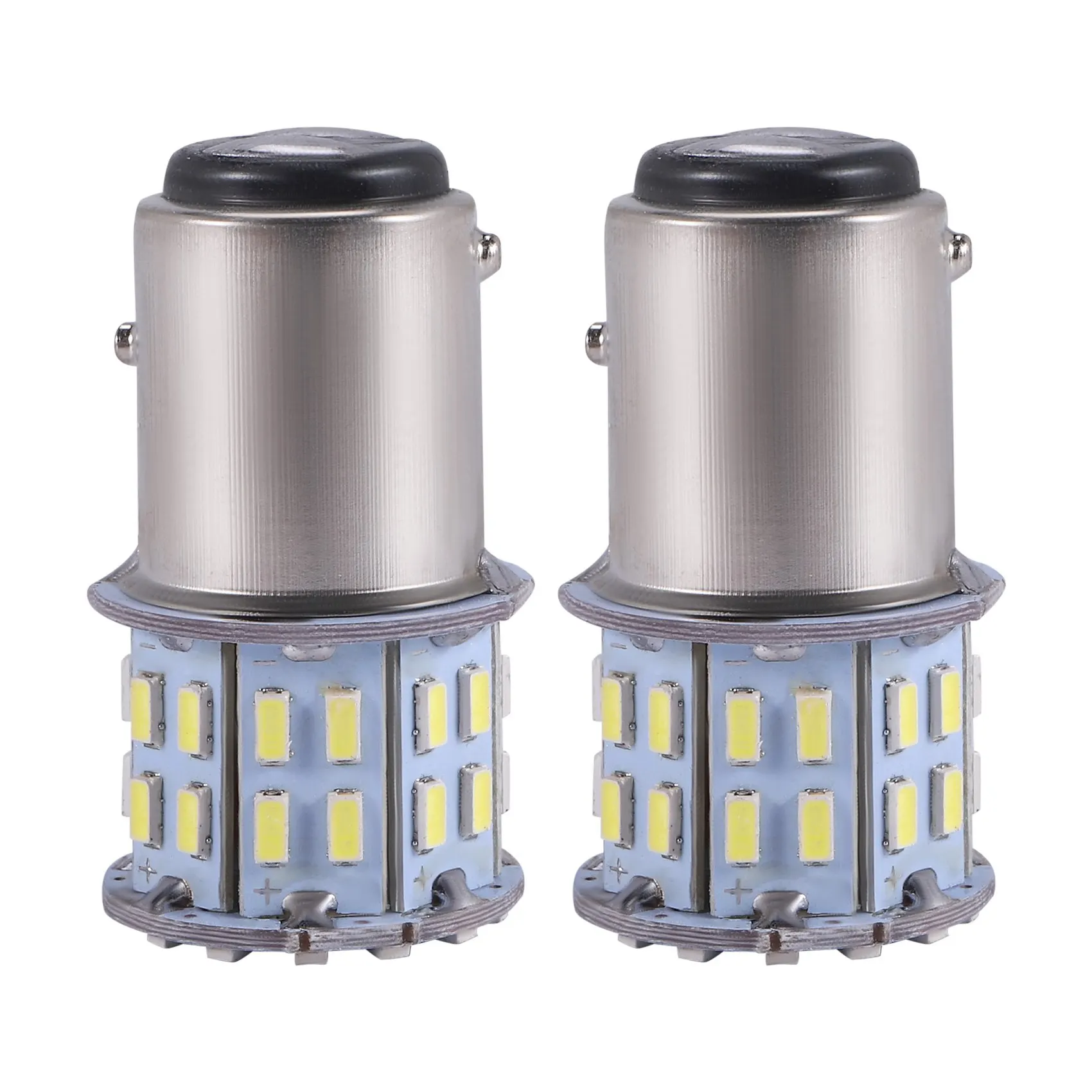 Bike Rear Light Car Halogen Light Bulb 2Pcs 6000K White 1157 50SMD Tail Brake LED Lights Bulb BAY15D 12V