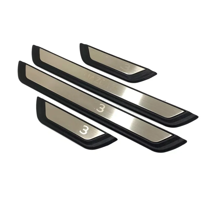 

For MAZDA 3 AXELA BP 2020 2021 2022 2023 Door Sill Scuff Plate Trim Stainless Steel Welcome Pedal Protector Car Accessories H