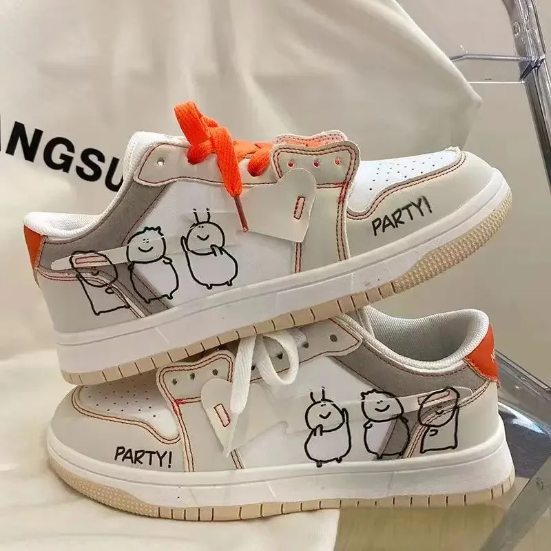 

Новинка, туфли с надписью national tide, нишевые оригинальные Ретро туфли для пар, мужская повседневная спортивная обувь с граффити для детей