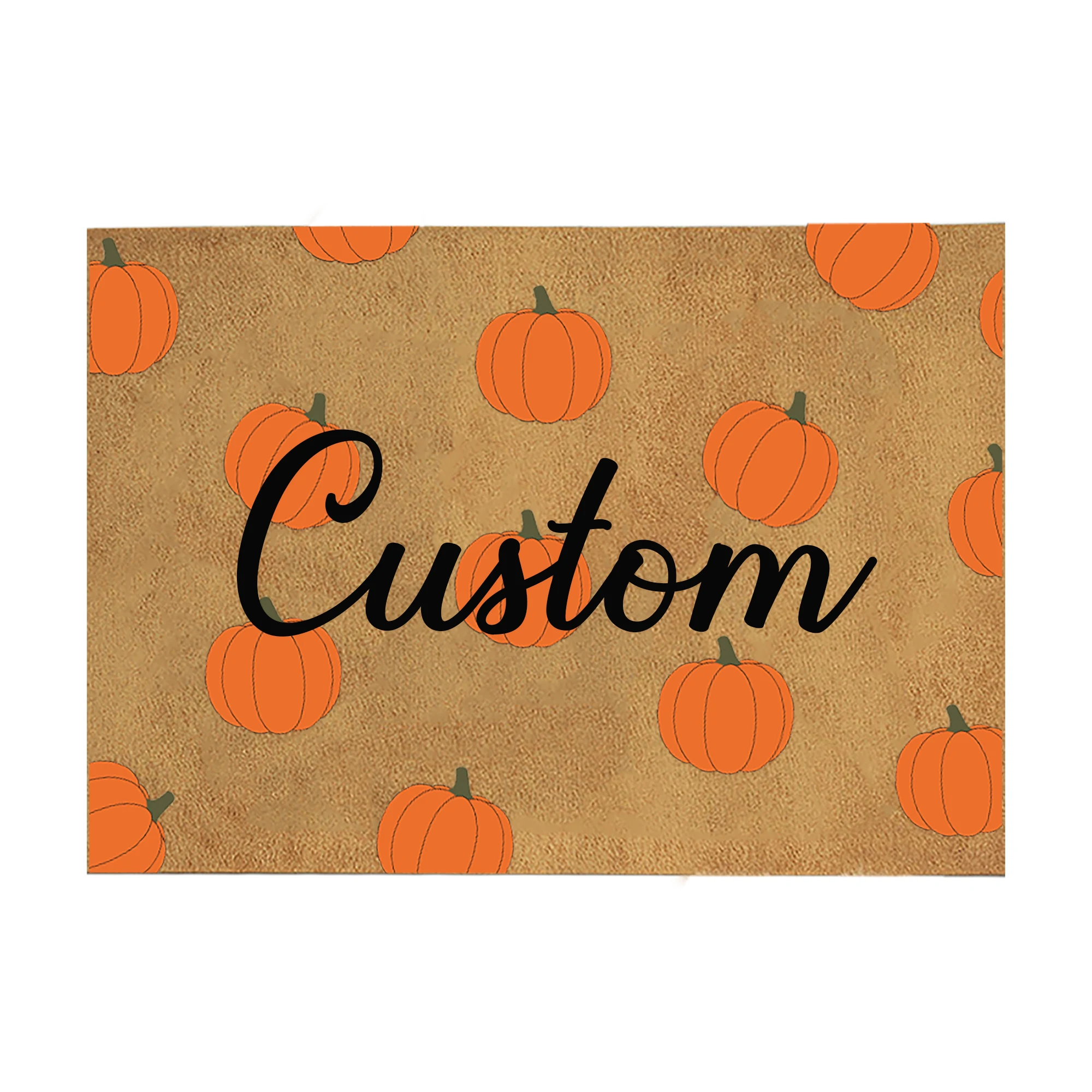 

Customizable Text Halloween Door Mat Rug Welcome Home Mat Anti-Slip Mat Indoor Outdoor Rug Christmas Mat Living Room Kitchen