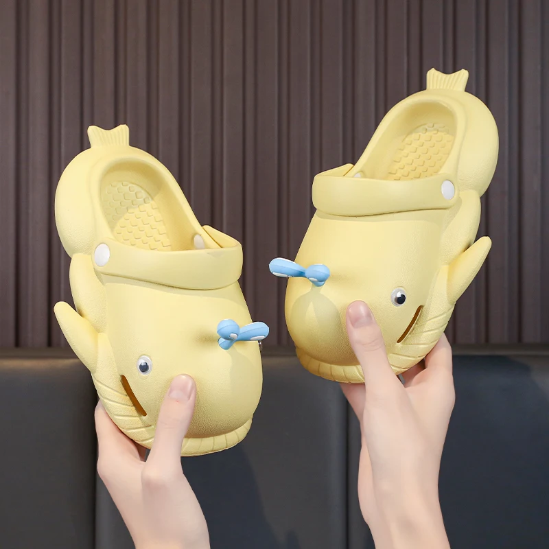 Cartoon Children Kids Baby Boys Girls Mules Clogs Summer Garden Beach Slippers Sandals Cave Hole Baby Anti-slip Shoes