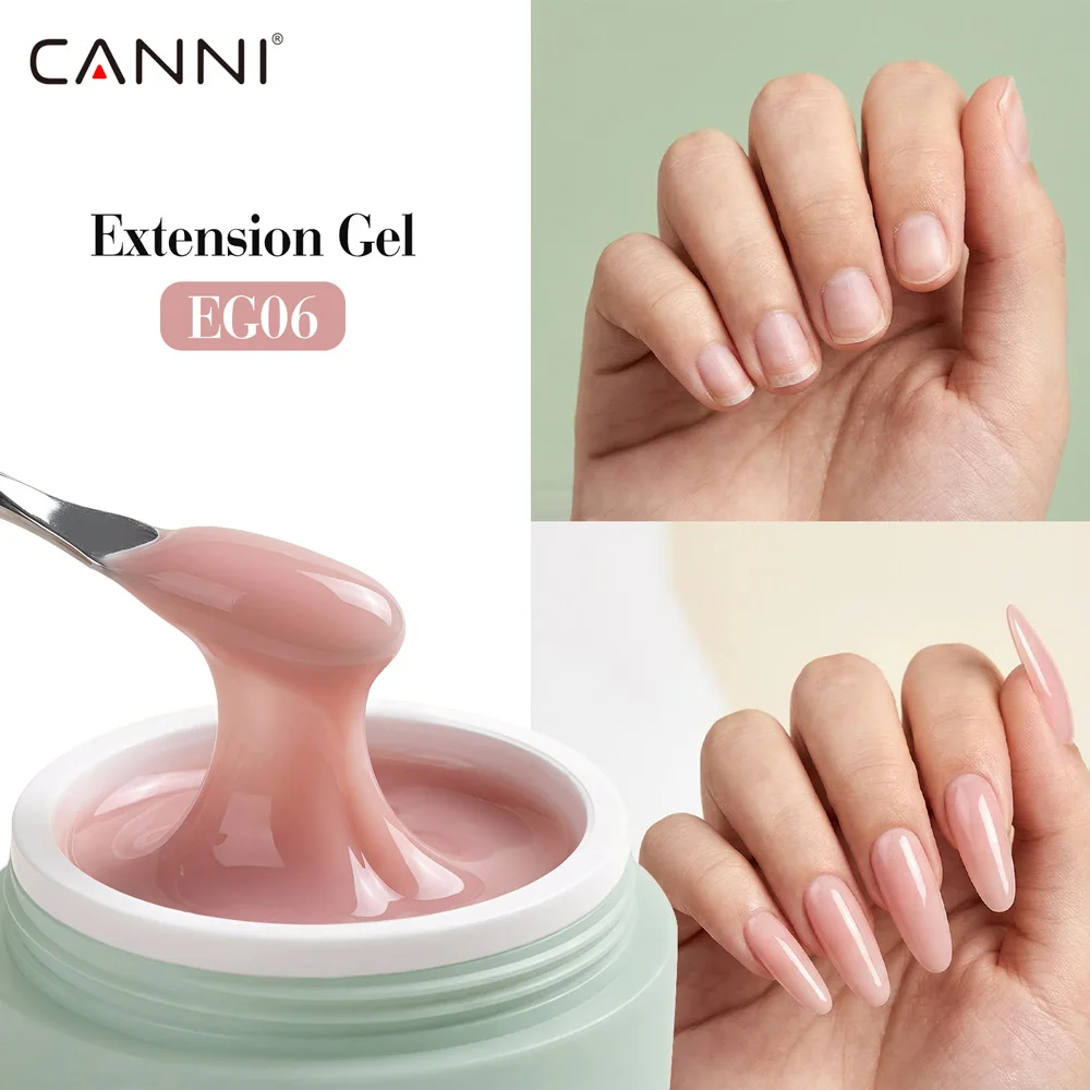 CANNI Builder Nagelgel-Set 12 Stück 28g Verlängerungsgel UV LED Soak-Off Natürliches Rosa Nude Nail Art DIY Nagelverlängerung – Detail 3